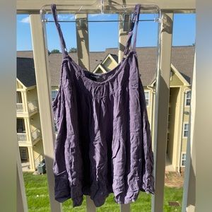 Purple spaghetti strap torrid tank top shirt